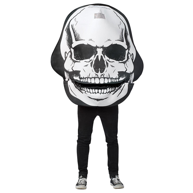 Buyseasons Giant Skull Adult Costume, Red