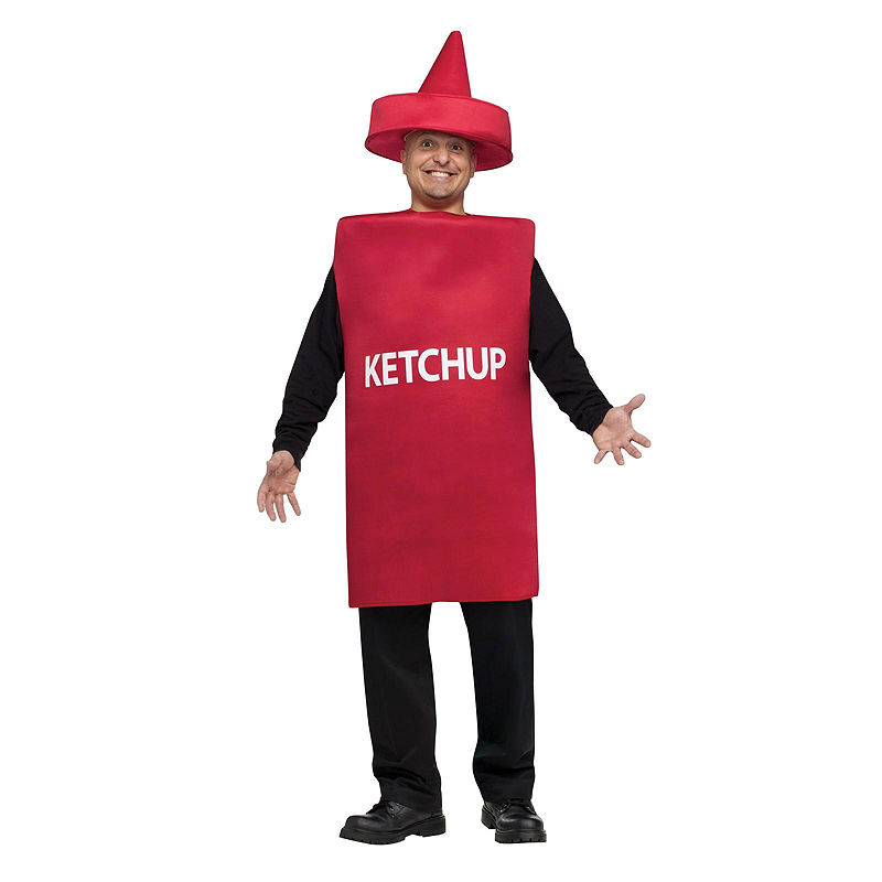 Buyseasons Ketchup Squeeze Bottle Costume Unisex, Red