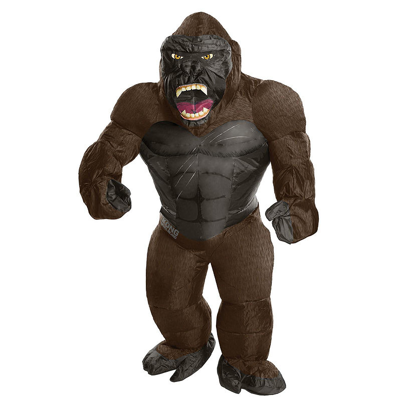 Buyseasons King Kong Inflatable Adult Costume - One-Size, Gray