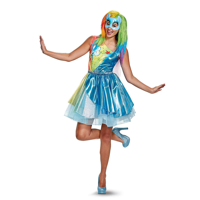 Buyseasons My Little Pony: Rainbow Dash Deluxe Adult Costume, Girls, Size Small, Pink