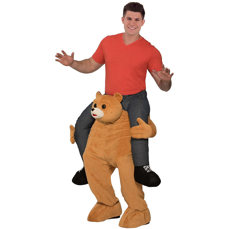 Buyseasons Ride A Bear Adult Unisex Costume - One Size Fits Most, Brown