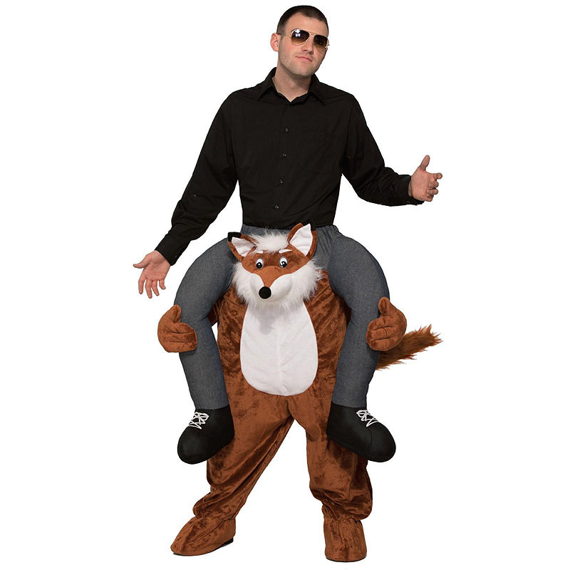 Buyseasons Ride A Fox Adult Costume - One Size Fits Most, Brown