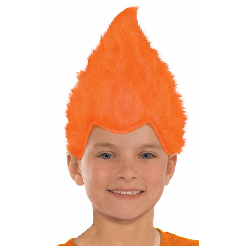 Buyseasons Child Fuzzy Wig, Orange