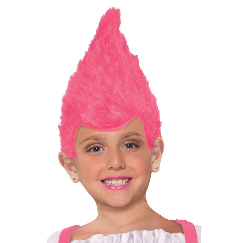 Buyseasons Child Fuzzy Wig, Pink