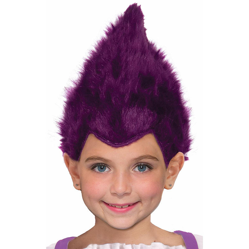 Buyseasons Child Fuzzy Wig, Purple
