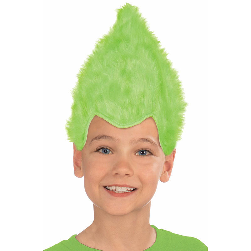 Buyseasons Child Fuzzy Wig, Green