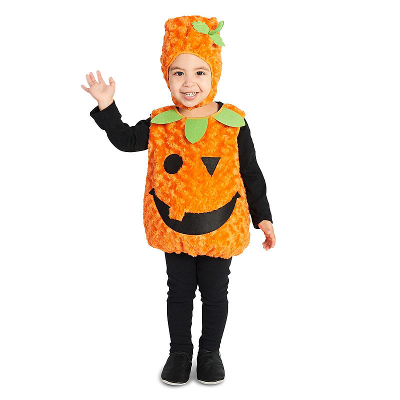 Buyseasons Plush Belly Pumpkin Child Costume, Orange