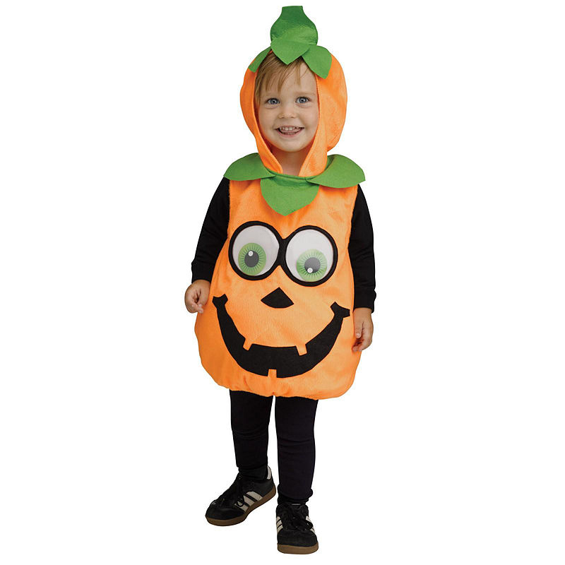 Buyseasons Pumpkin Googly Eyes Infant Costume, Orange