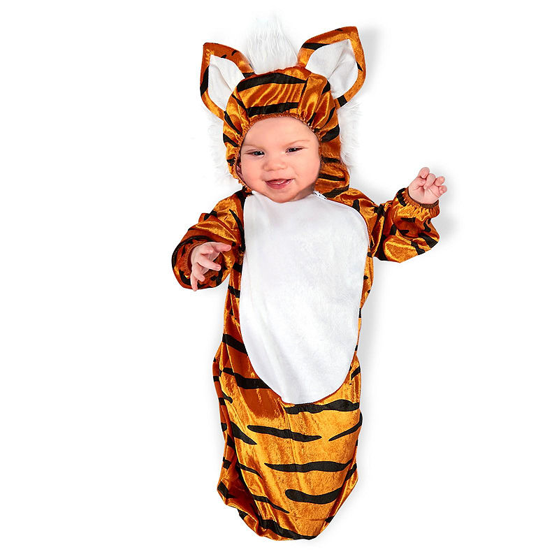 Buyseasons Tiny Tiger Infant Bunting - 0-6 Months, Orange