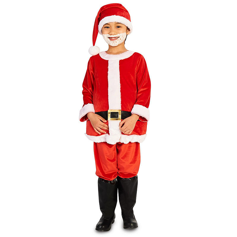 Buyseasons Jolly Belly Child Santa Suit, Red