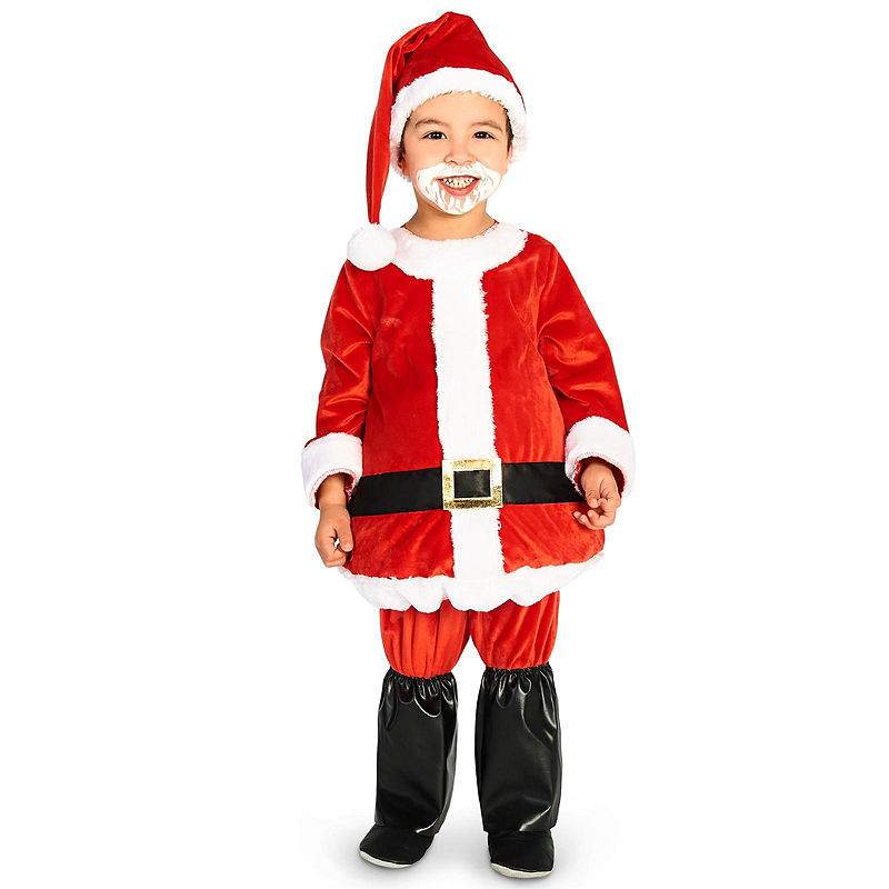 Buyseasons Jolly Belly Toddler Santa Suit, Red