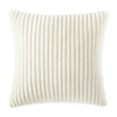 Home Expressions Ribbed Plush Square Throw Pillow