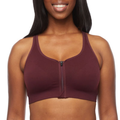 Xersion Move Zip Front Seamless Sports Bra JCPenney