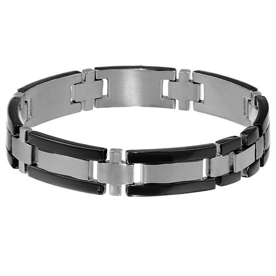 Stainless Steel 8 1/4 Inch Link Link Bracelet