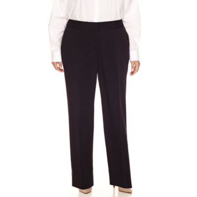 Liz Claiborne - Plus-Size: Dress Pants: LCW Audra Bi-Stretch ...