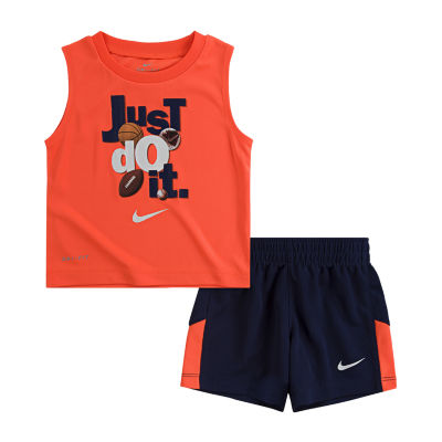 nike baby shorts set