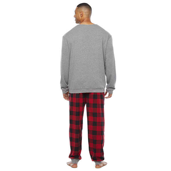North Pole Trading Co. Very Merry Dad Mens Pant Pajama Set 2-pc. Long Sleeve