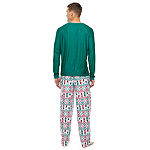 Jaclyn Gnome Family Matching Pajamas Mens Long Sleeve 2-pc. Pant Pajama Set