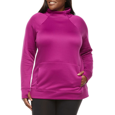 Xersion Womens Funnel Neck Long Sleeve Pullover Sweater