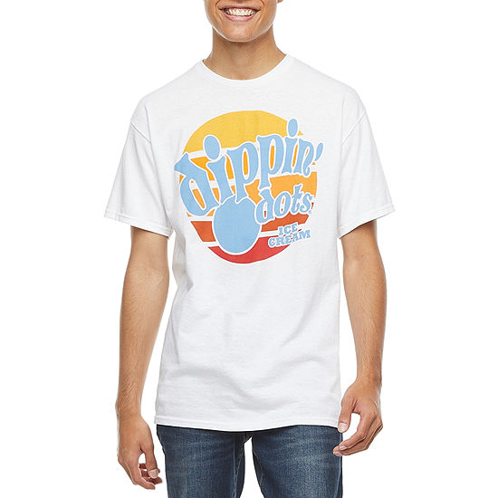 Dippin Dots Mens Crew Neck Short Sleeve Regular Fit Graphic T-Shirt