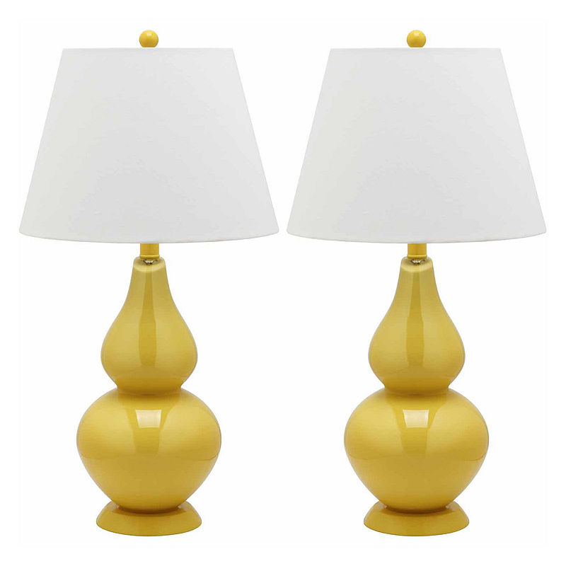 Safavieh Mandy Lamp- Set Of 2, Yellow