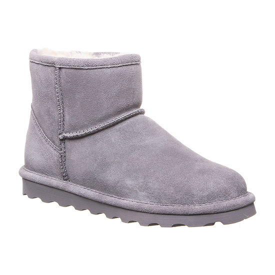 Bearpaw Womens Alyssa Winter Boots Flat Heel, Color: Gray Fog - JCPenney
