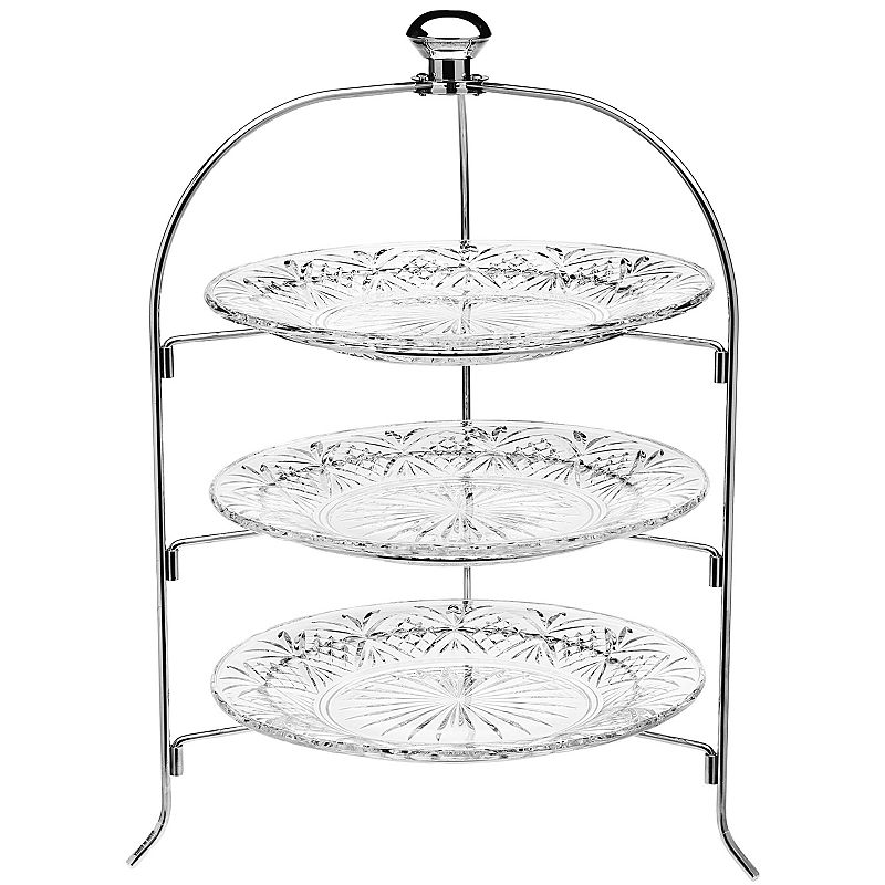 Godinger Silver Dublin By Godinger 3-Tier Glass Server