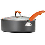 Rachael Ray® Hard-Anodized Covered Oval Sauté Pan with Helper Handle