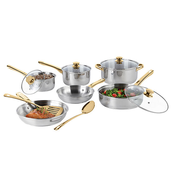 Cooks 12 Pc Essential Stainless Steel Cookware Set 12 Mail In Rebate