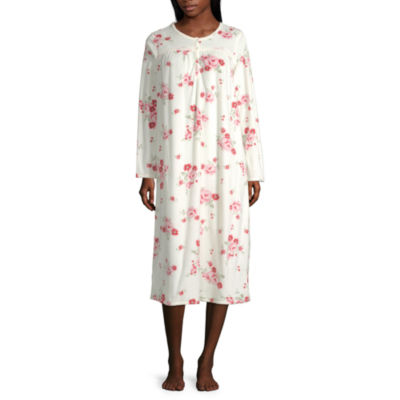 long sleeve fleece nightgown