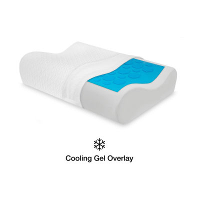 Sensorpedic Gel Overlay Memory Foam Contour Pillow