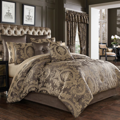 Five Queens Court Neapolitan 4 Pc Damask Scroll Heavyweight