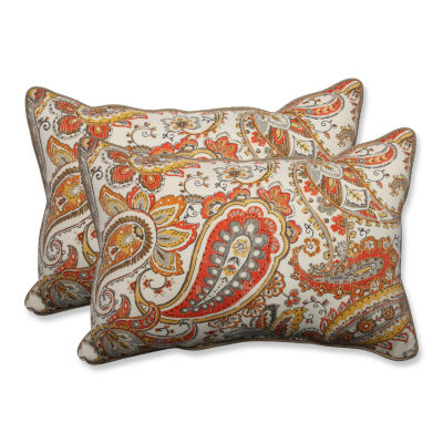 Pillow Perfect Hadia Sunset Rectangular Outdoor Pillow Set Of 2