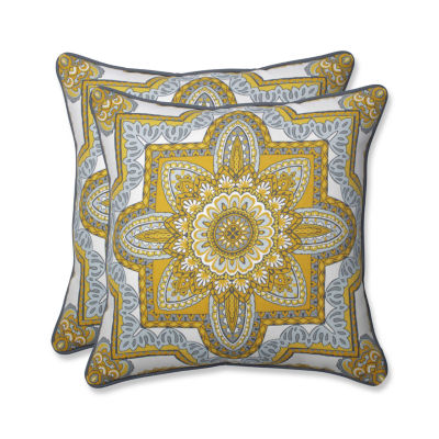 Pillow Perfect Malacca Square Outdoor Pillow Setof 2 Jcpenney