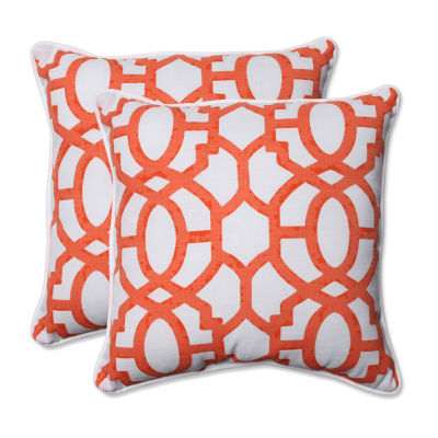 Pillow Perfect Nunu Geo Square Outdoor Pillow Set Of 2 Jcpenney
