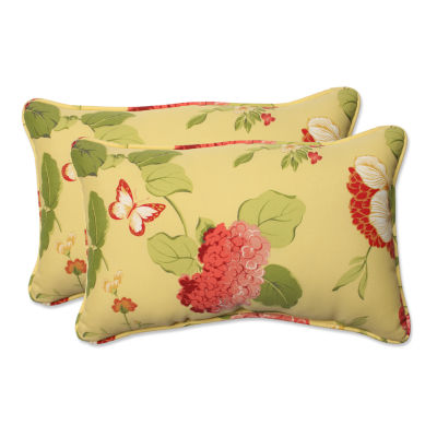 Pillow Perfect Risa Rectangular Outdoor Pillow Set Of 2 Color