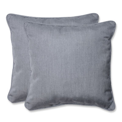Pillow Perfect Pillow Perfect Square Outdoor Pillow With Grey
