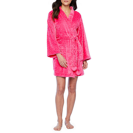 Pj Couture Snowy Dreams Kimono Womens Long Sleeve Mid Length Robe