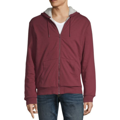 mens sherpa lined sweatshirt