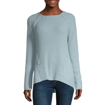 womens crew neck pullover sweater