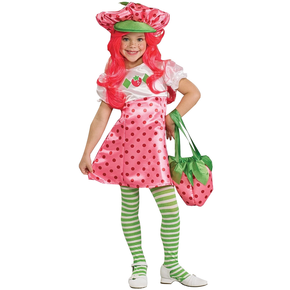 Strawberry Shortcake Girls Costume, Pink, Girls