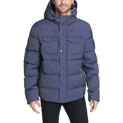 levi's sherpa lined hooded puffer jacket