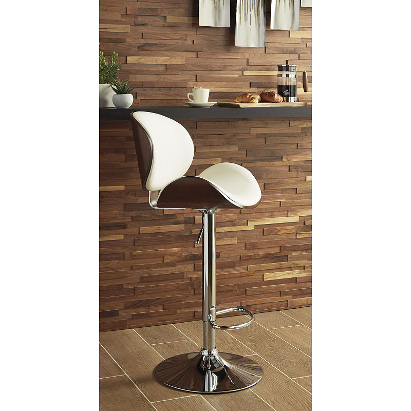 Ashley Adustable Height Barstool in Bone 25"-33" Height