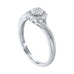 Promise My Love Womens 1/5 CT. T.W. Genuine White Diamond Sterling Silver Promise Ring