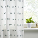 Intelligent Design Lauren Embellished Sheer Rod Pocket Curtain Panel