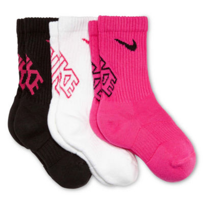 pink nike crew socks