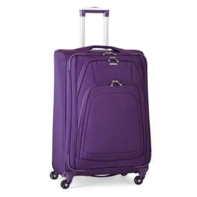 american tourister purple luggage