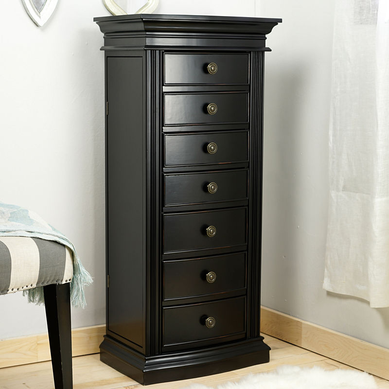 Landry Jewelry Armoire - Black - Hives & Honey