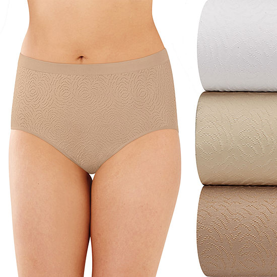 Bali Comfort Revolution Seamless 3 Pair Microfiber Brief Panty