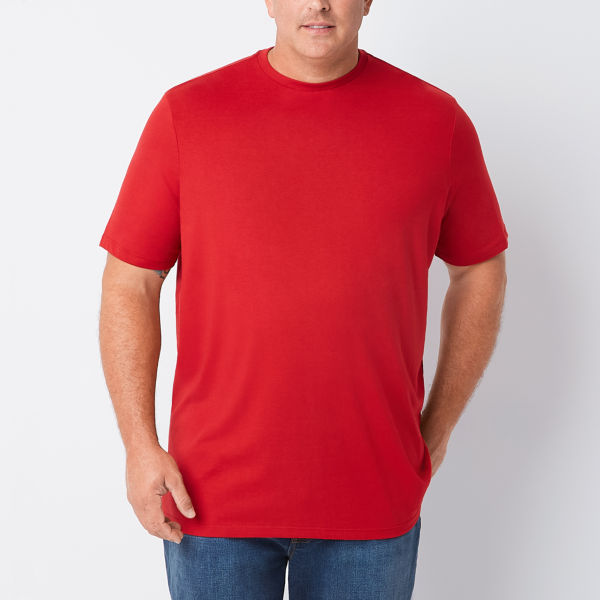 St. John's Bay Mens Crew Neck Short Sleeve Quick Dry Big and Tall T-Shirt